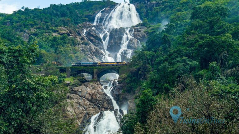 Best Places to Visit in Goa Near Calangute: Dudhsagar Waterfalls